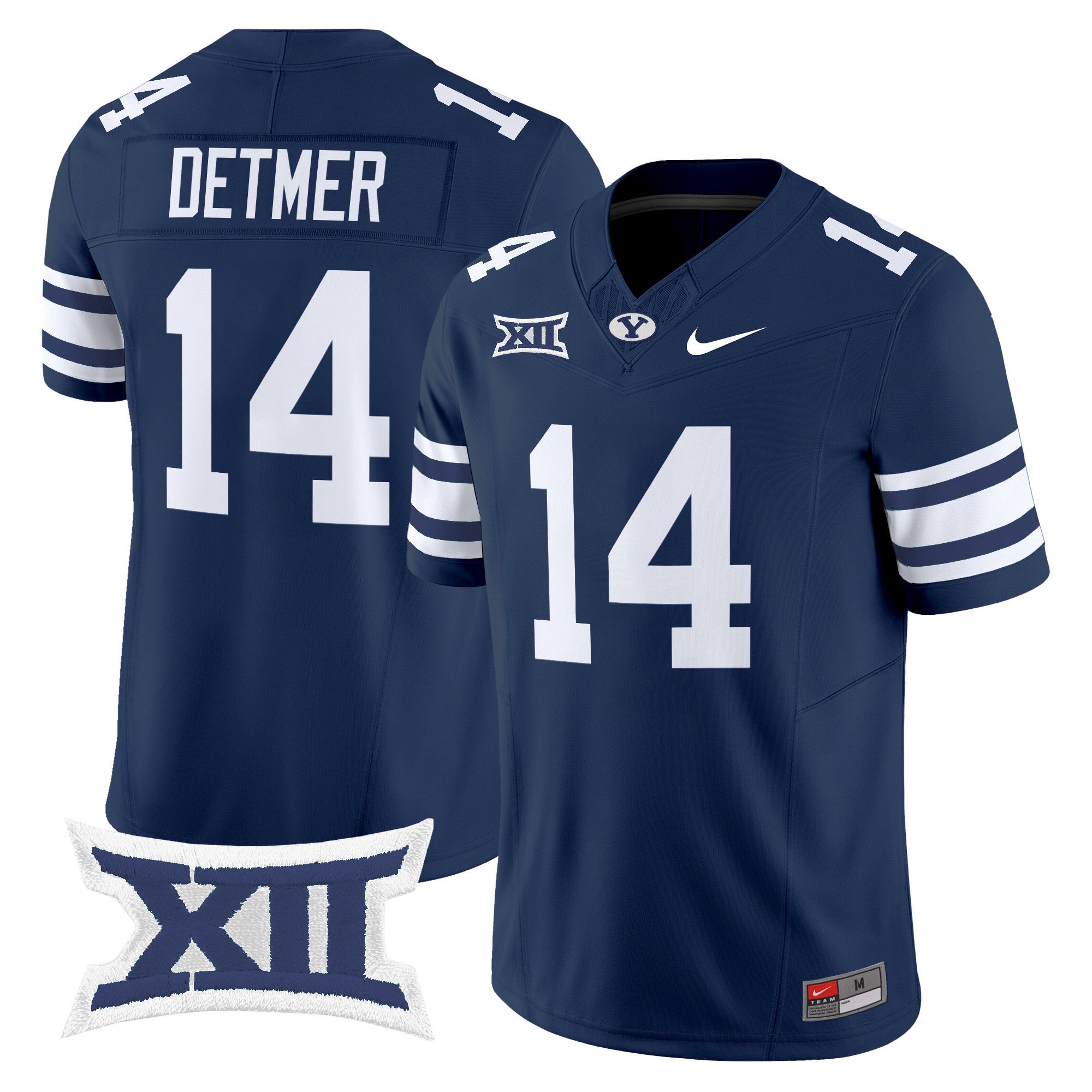Men BYU Cougars #14 Detmer Drak Blue Nike 2024 Vapor Limited NCAA Jersey->more ncaa teams->NCAA Jersey